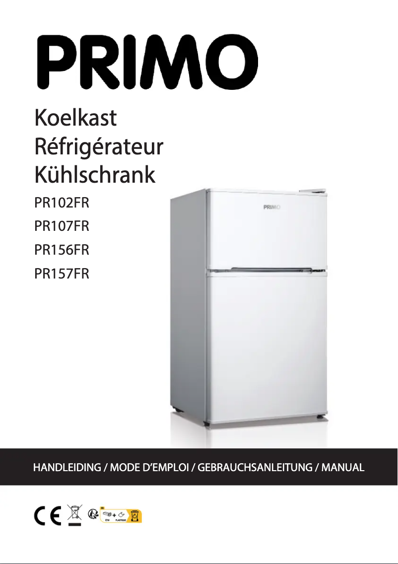 Page 1 de la notice Manuel utilisateur Primo PR156FR