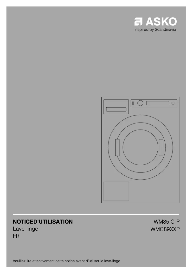 Image de la première page du manuel de l'appareil WMC8944PB.T