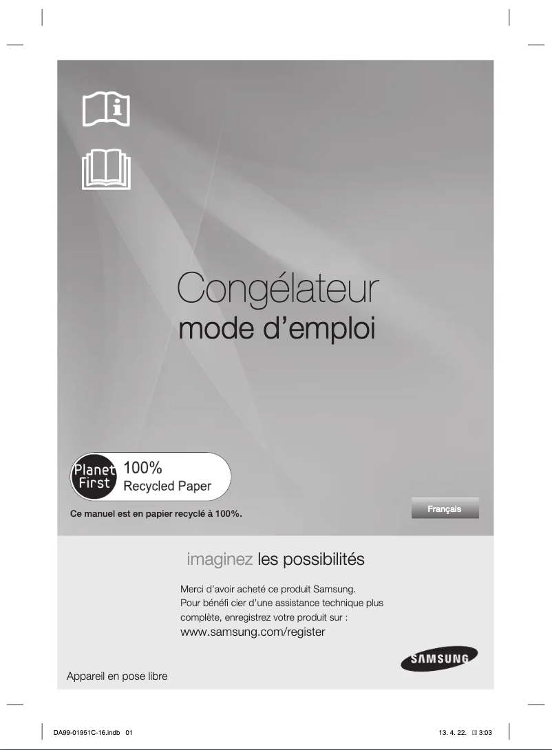 Page n°1 - Manuel utilisateur Samsung RZ60ECSW