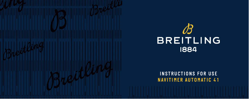 Image de la première page du manuel de l'appareil Navitimer Automatic 41