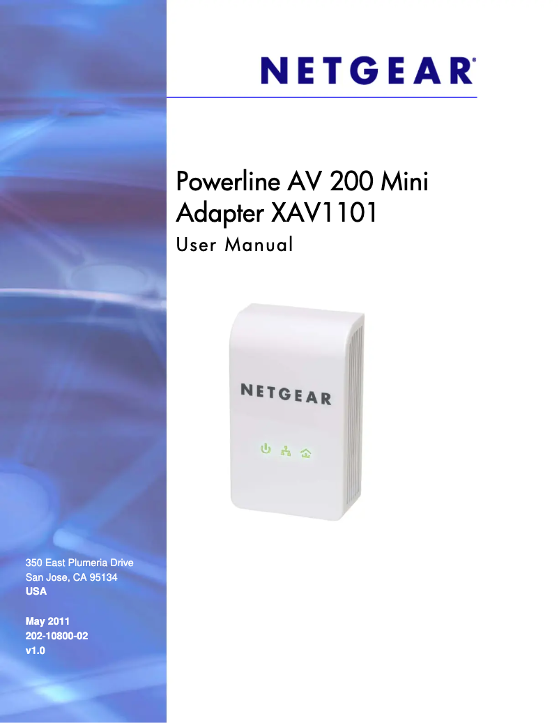 Página 1 del manual Manual de instrucciones Netgear XAV1101