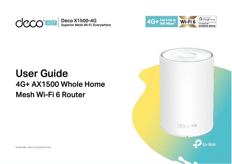 Página 1 del manual Manual de usuario TP-Link Deco X1500-4G