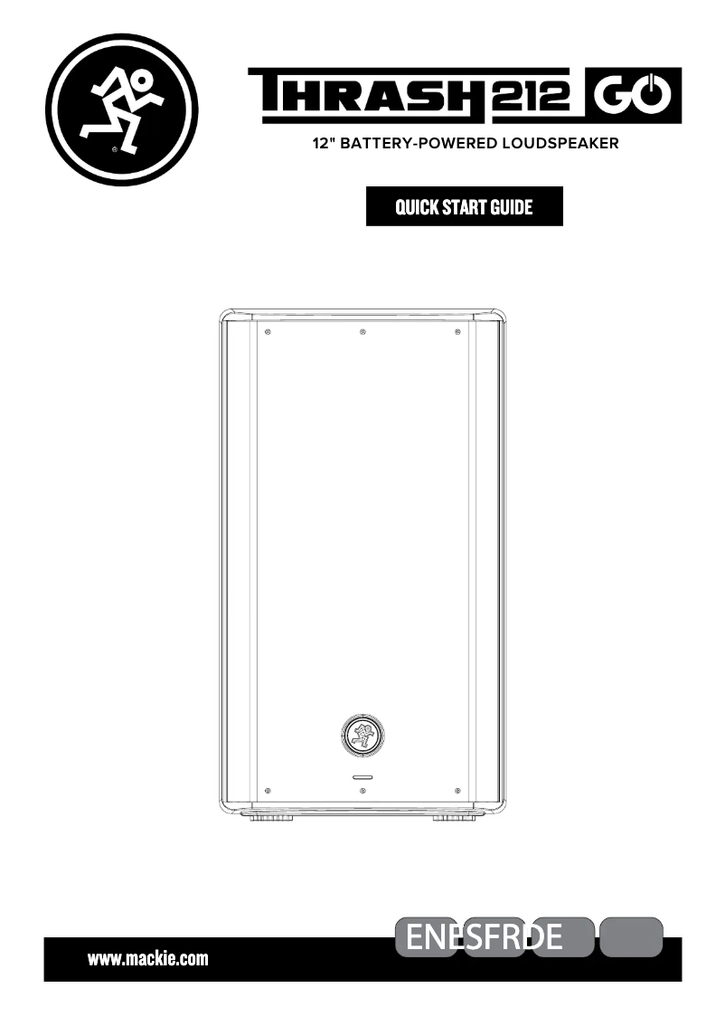 Page 1 de la notice Guide de démarrage rapide Mackie Thrash212 GO