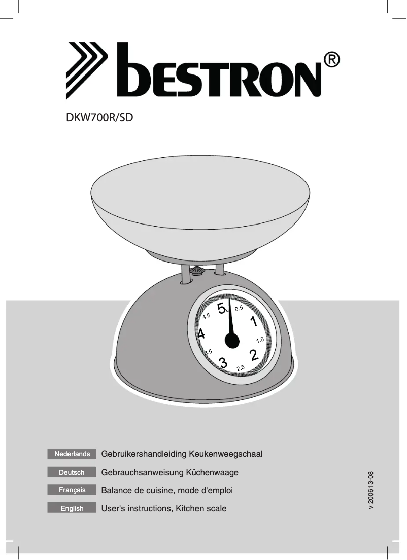 Page n°1 - Mode d'emploi Bestron DKW700SD