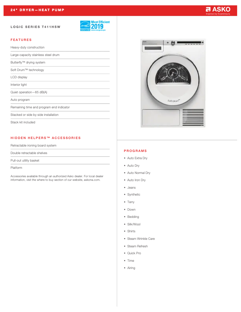 Image de la première page du manuel de l'appareil T411HSW