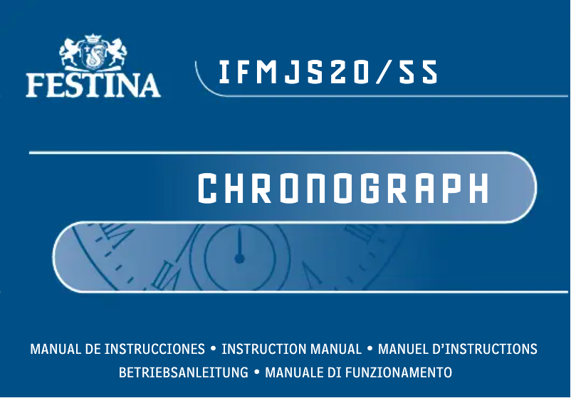 Page 1 de la notice Manuel utilisateur Festina F20635/4
