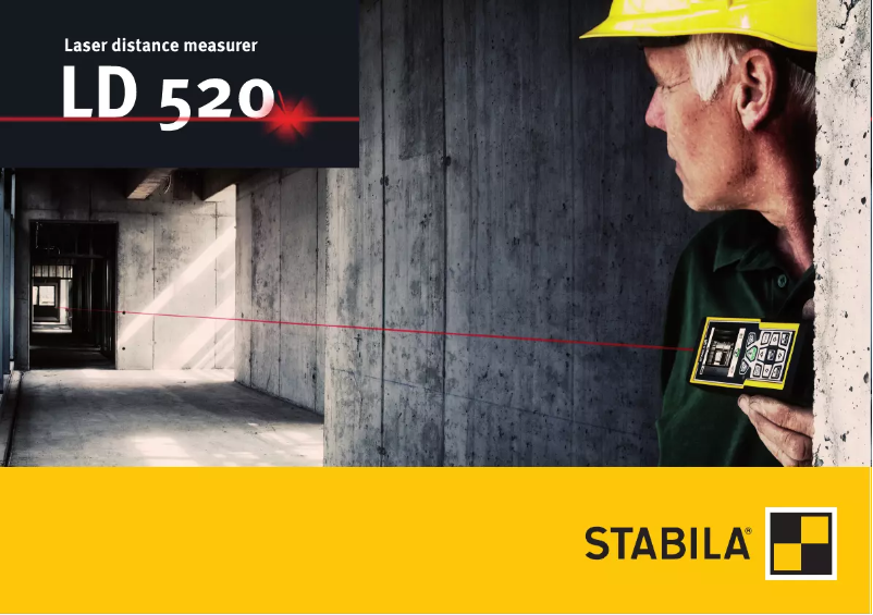 Page 1 de la notice Manuel utilisateur Stabila LD520