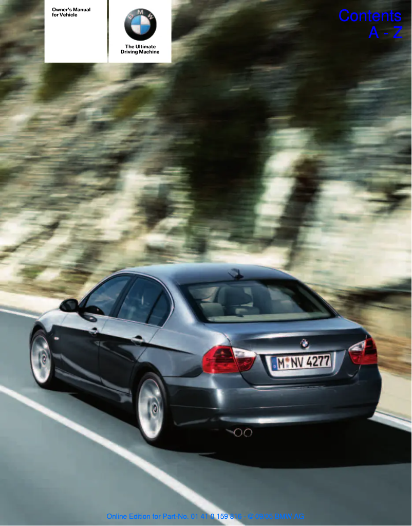 Page 1 of the manual User Manual BMW 330xi iDrive Sedan (2006)