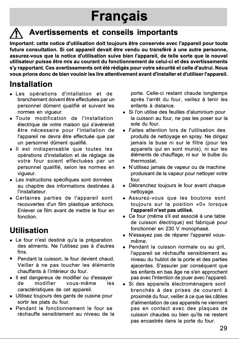 Página 1 del manual Manual de usuario Electrolux EOB 1710