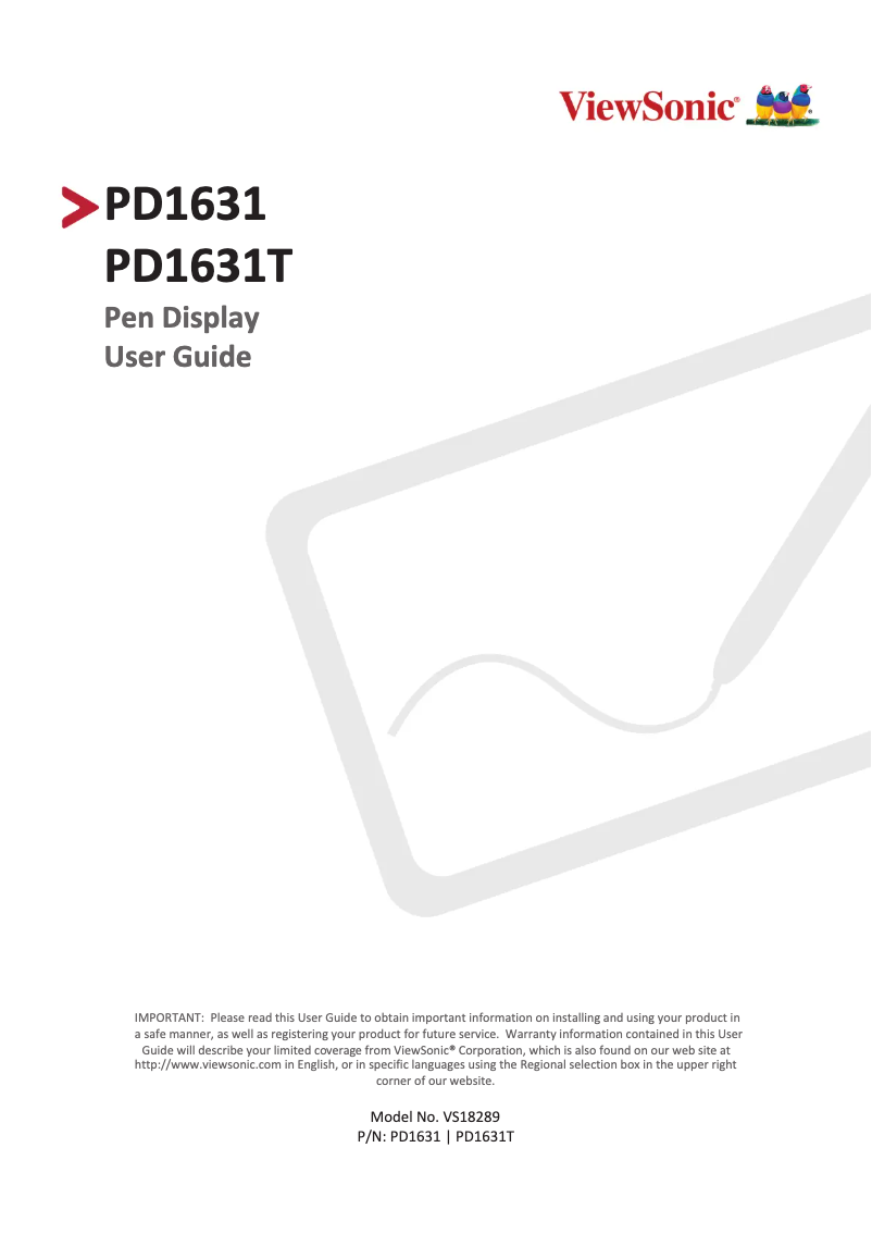 Imagen de la primera página del manual del dispositivo PD1631