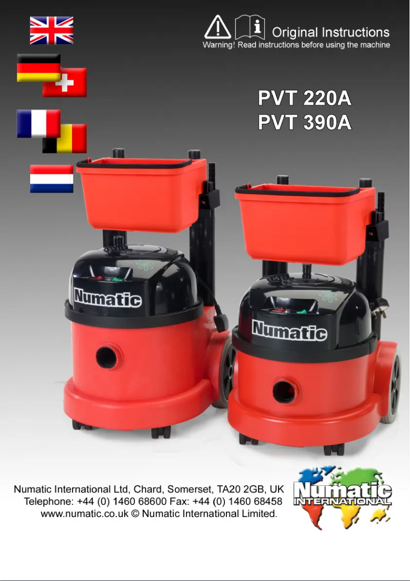 Imagen de la primera página del manual del dispositivo PVT 220A