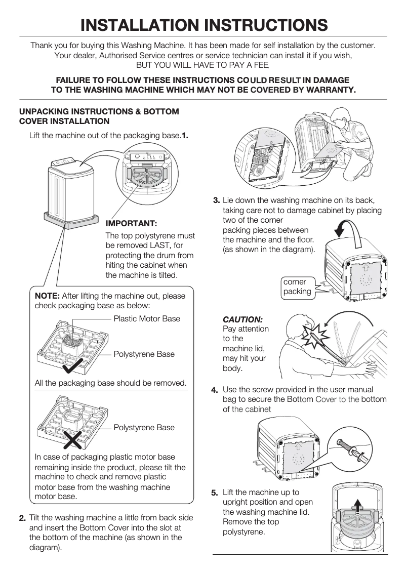 Página 1 del manual Guía de instalación Simpson SWT6541