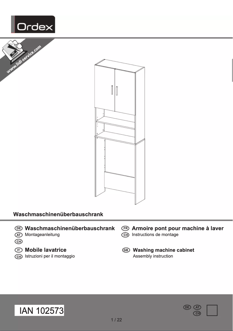 Page n°1 - Manuel utilisateur Ordex IAN 102573
