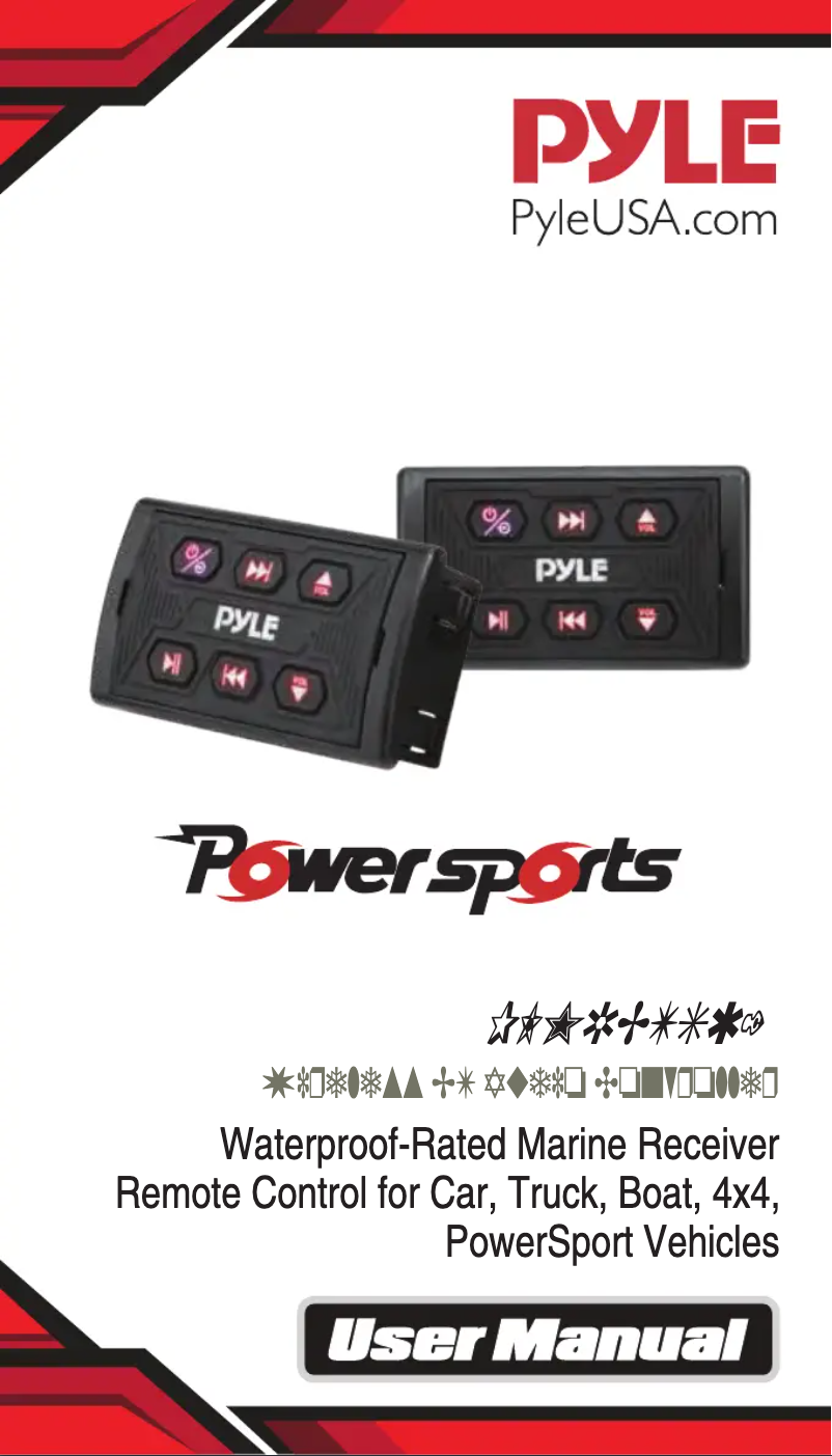 Page n°1 - Manuel utilisateur Pyle PLMRBTSQ1