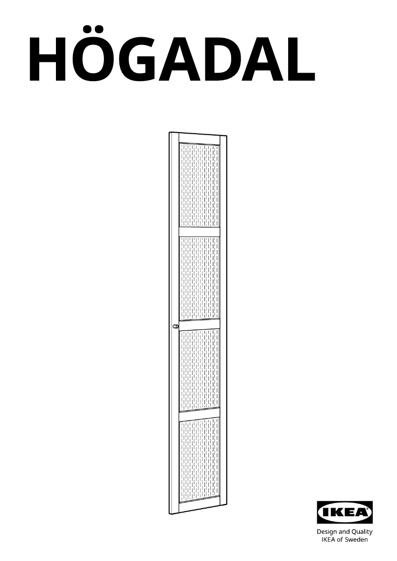 Imagen de la primera página del manual del dispositivo HÖGADAL 305.332.85