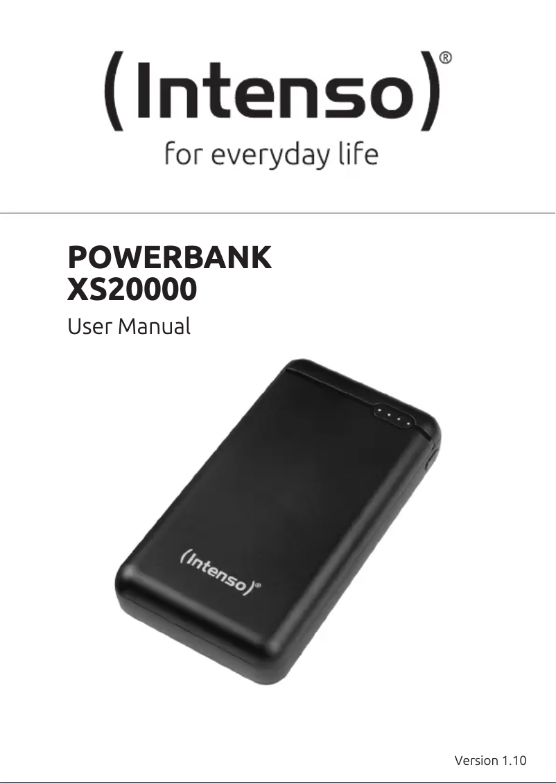 Image de la première page du manuel de l'appareil XS20000