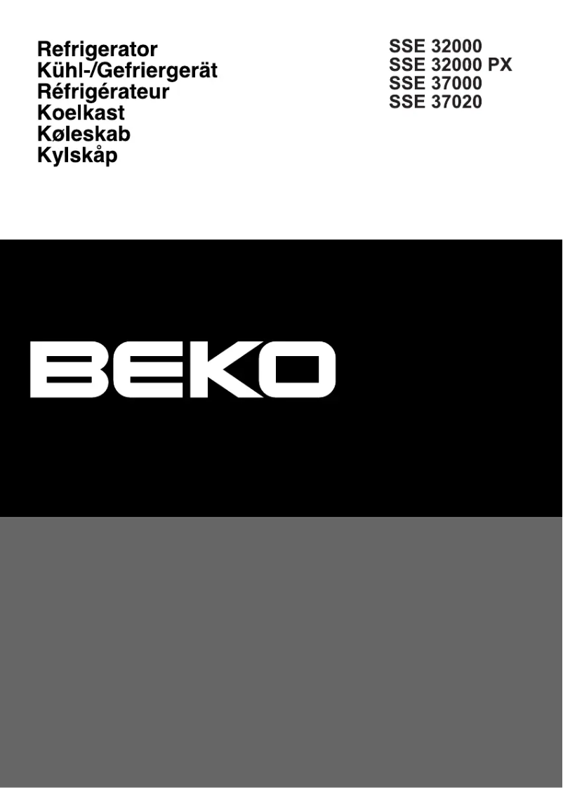 Page n°1 - Manuel utilisateur Beko SSE37000