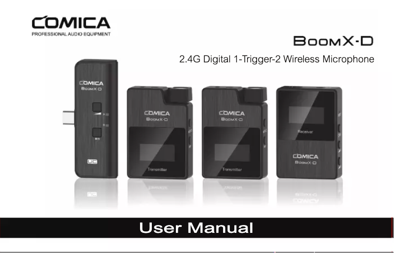 Página 1 del manual Manual de usuario Comica BoomX-D D2