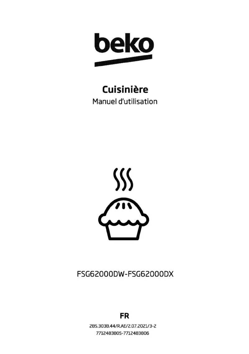 Image de la première page du manuel de l'appareil FSG62000DW