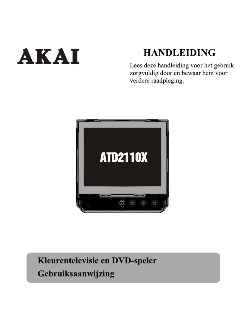 Page n°1 - Manuel utilisateur AKAI ATD2110X