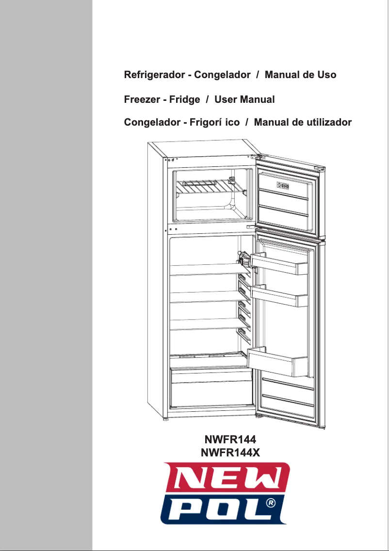 Page 1 de la notice Manuel utilisateur New Pol NWFR144X