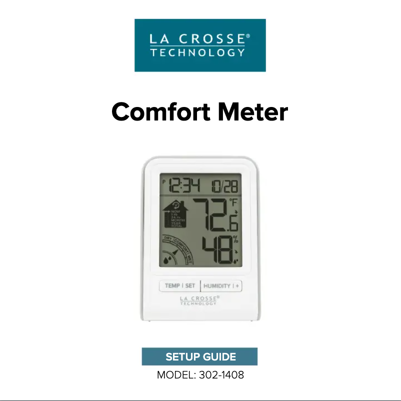 Page 1 de la notice Manuel utilisateur La Crosse Technology 302-1409BW-W