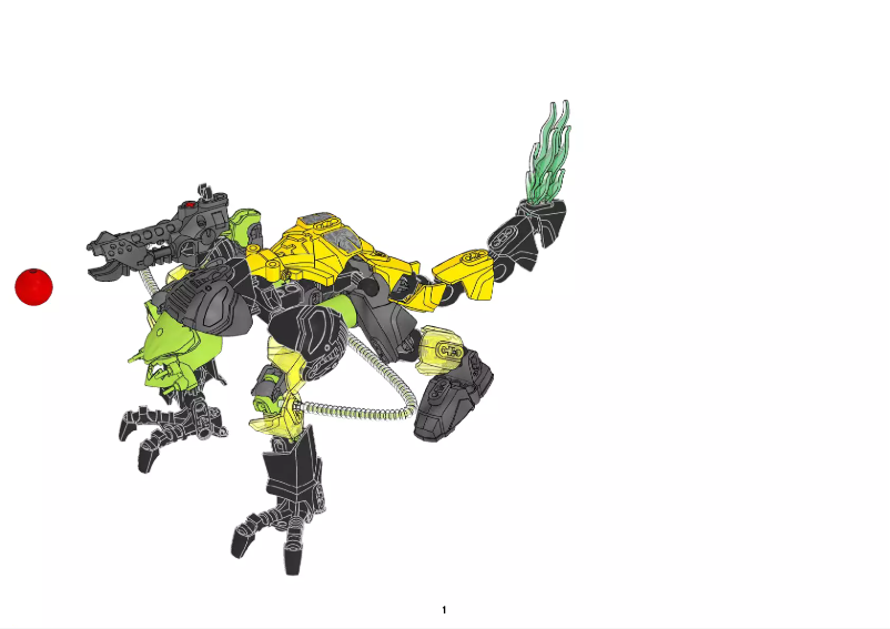 Image de la première page du manuel de l'appareil Hero Factory 6201