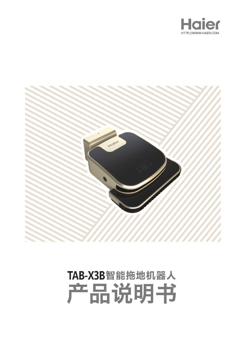 Image de la première page du manuel de l'appareil TAB-X3B