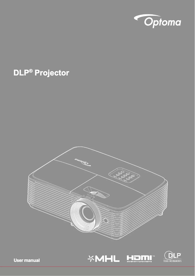 Page n°1 - Manuel utilisateur Optoma HD39HDR
