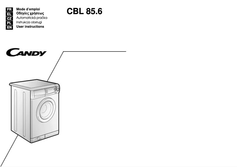 Page 1 de la notice Manuel utilisateur Candy LBCBL85.6SY