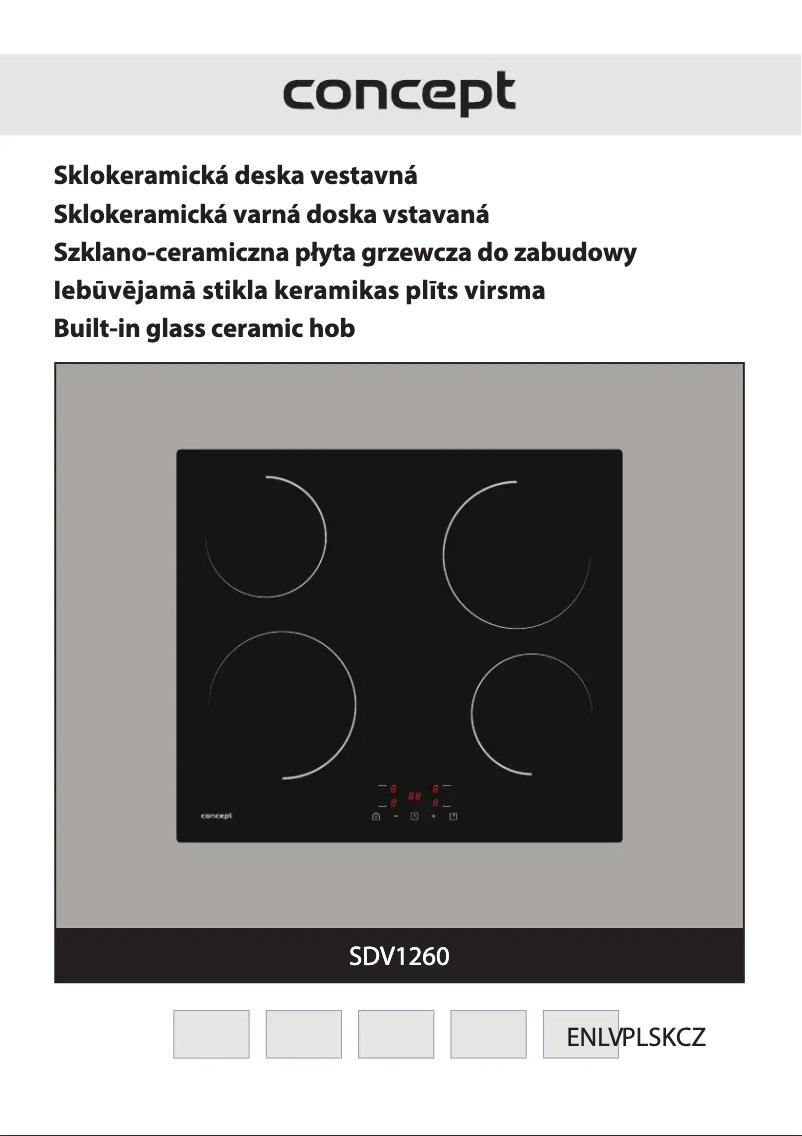 Page 1 de la notice Manuel utilisateur Concept SDV1260