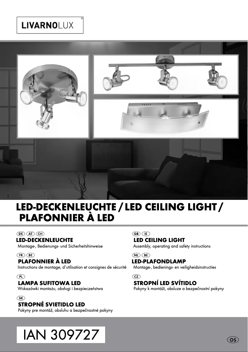 Page 1 de la notice Manuel utilisateur Livarno Lux IAN 270132