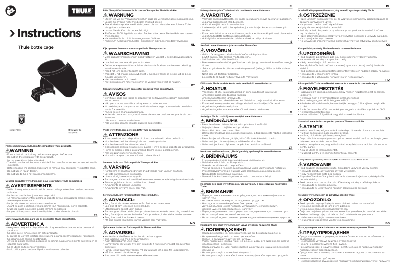 Page n°1 - Manuel utilisateur Thule Bottle Cage