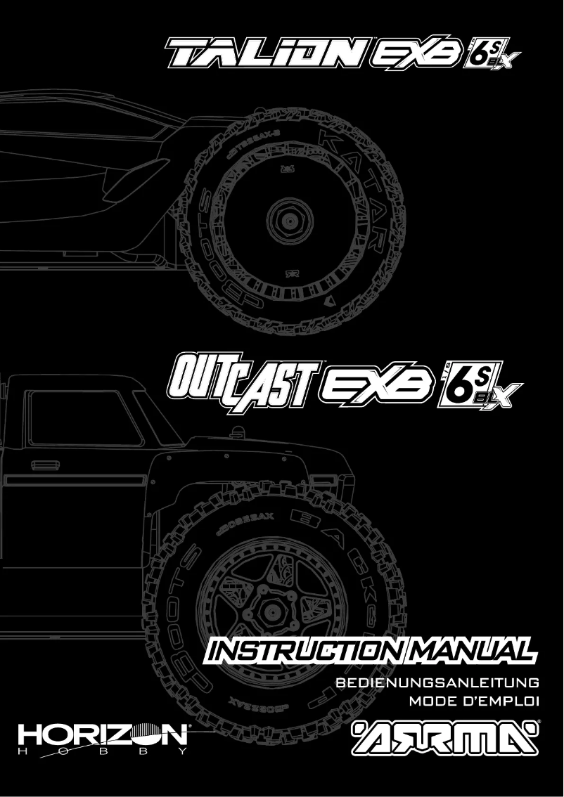 Página 1 del manual Manual de usuario ARRMA Outcast 6S BLX