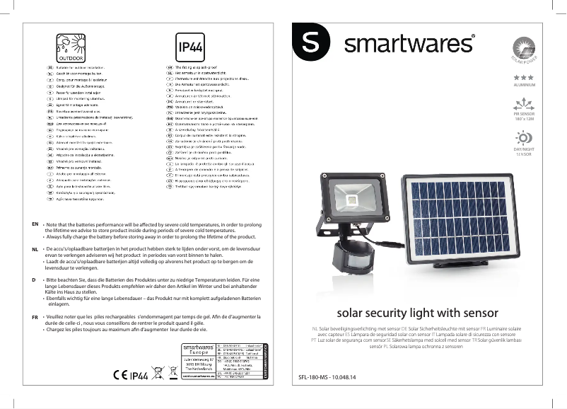 Page n°1 - Manuel utilisateur Smartwares 10.048.14