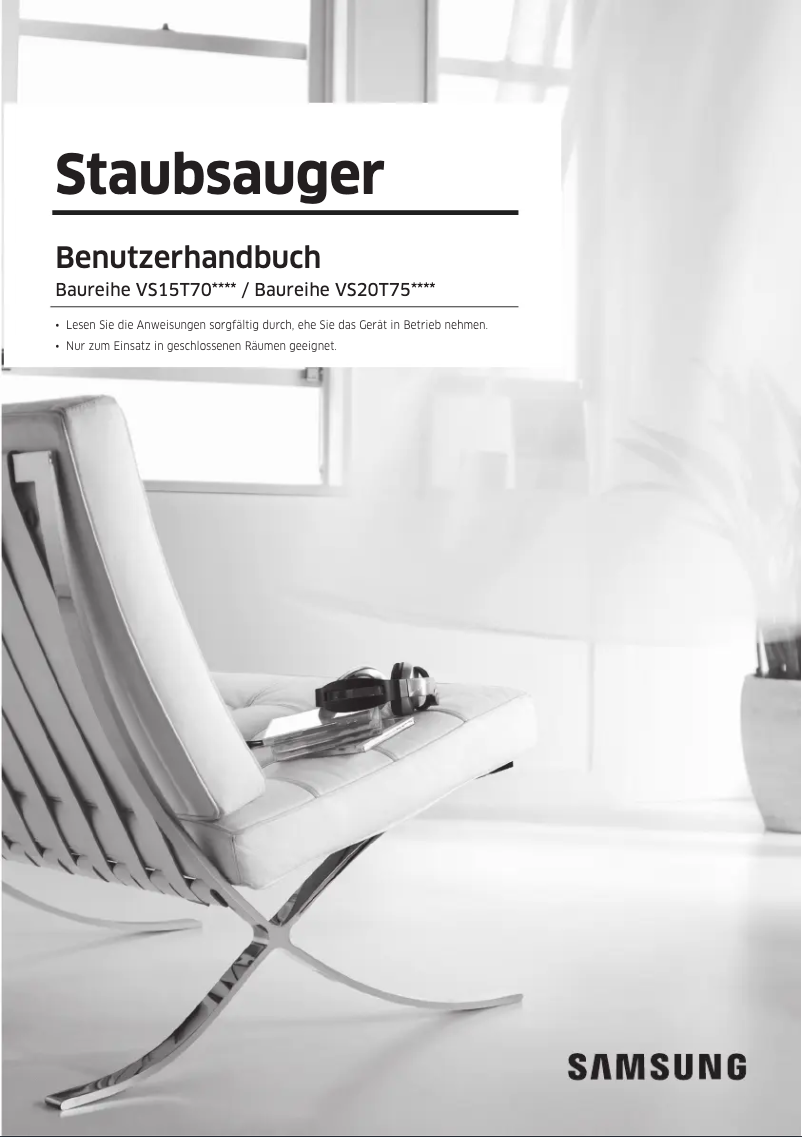 Page 1 de la notice Manuel utilisateur Samsung VS15T7038R5