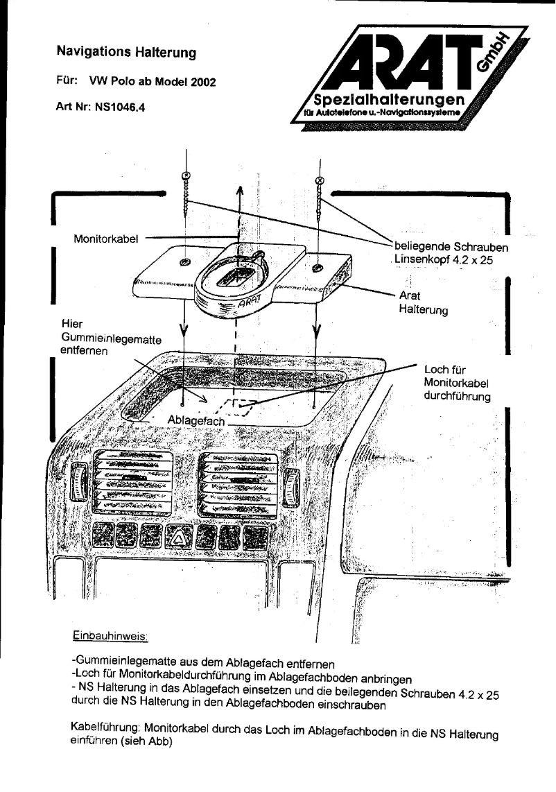 Image de la première page du manuel de l'appareil NS1046.4