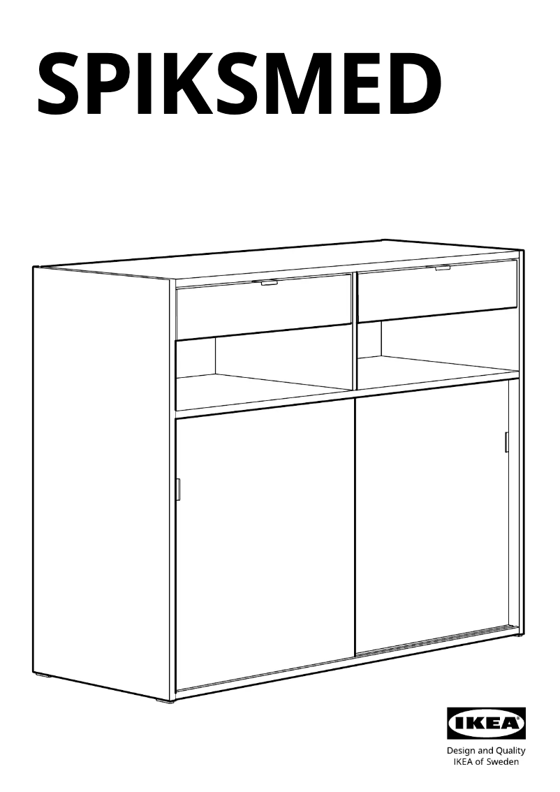 Página 1 del manual Manual de usuario Ikea SPIKSMED 805.655.18