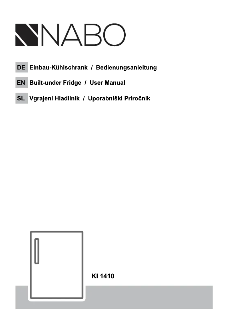 Page 1 de la notice Manuel utilisateur Nabo KI 1410