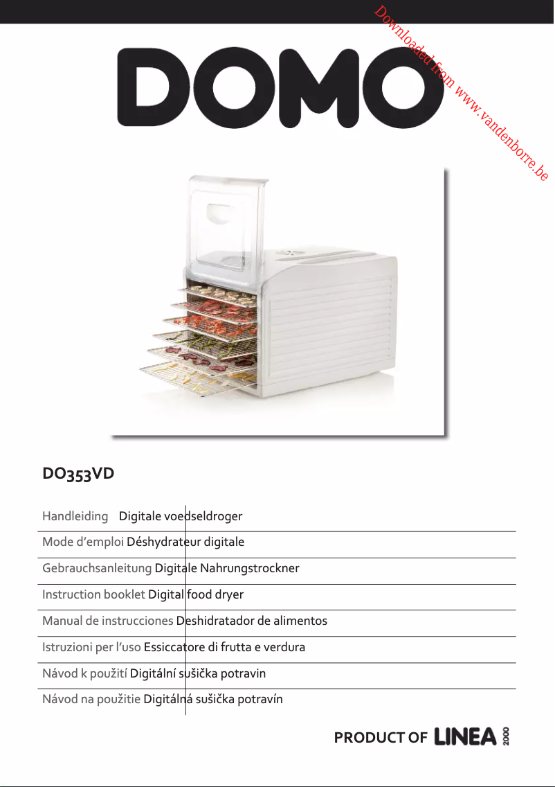 Page 1 de la notice Manuel utilisateur Domo DO353VD