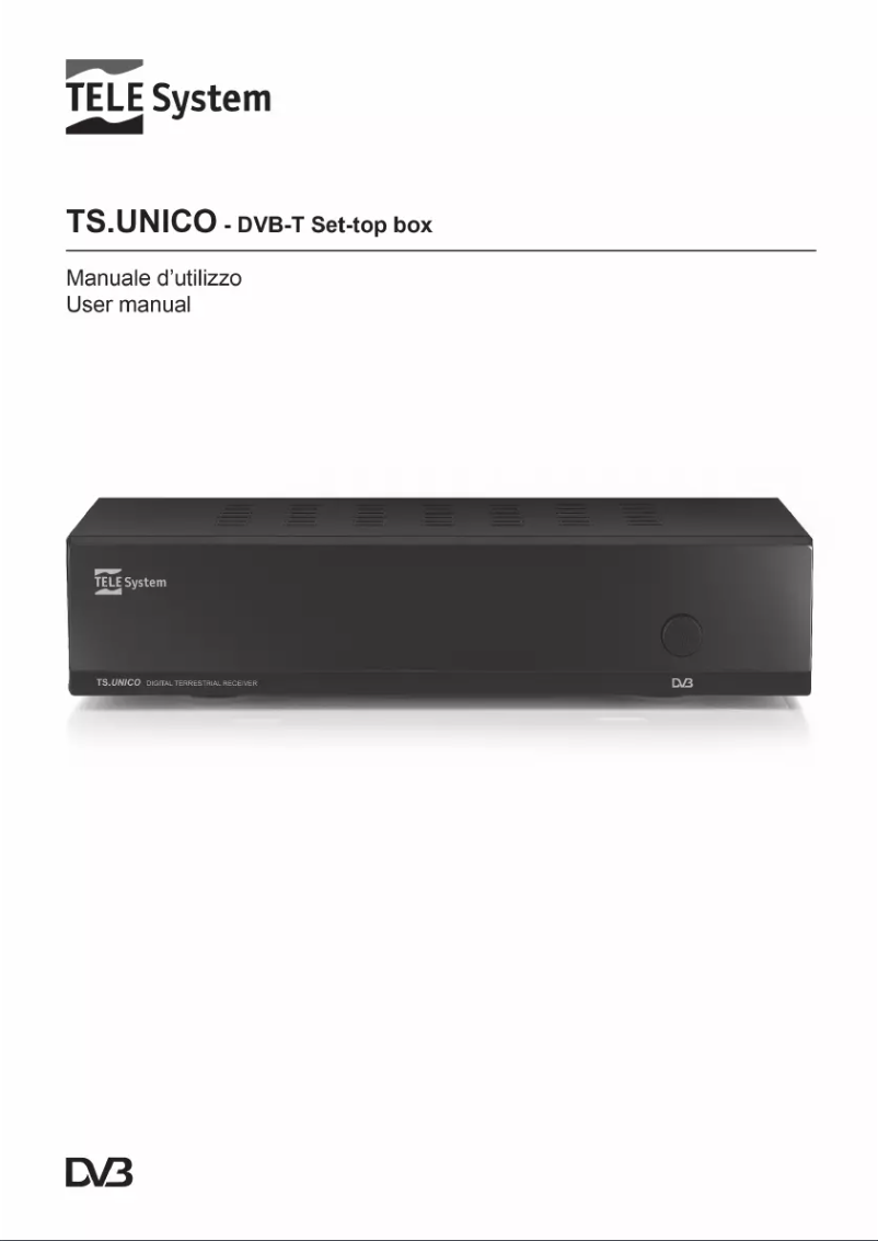 Image de la première page du manuel de l'appareil TS.UNICO