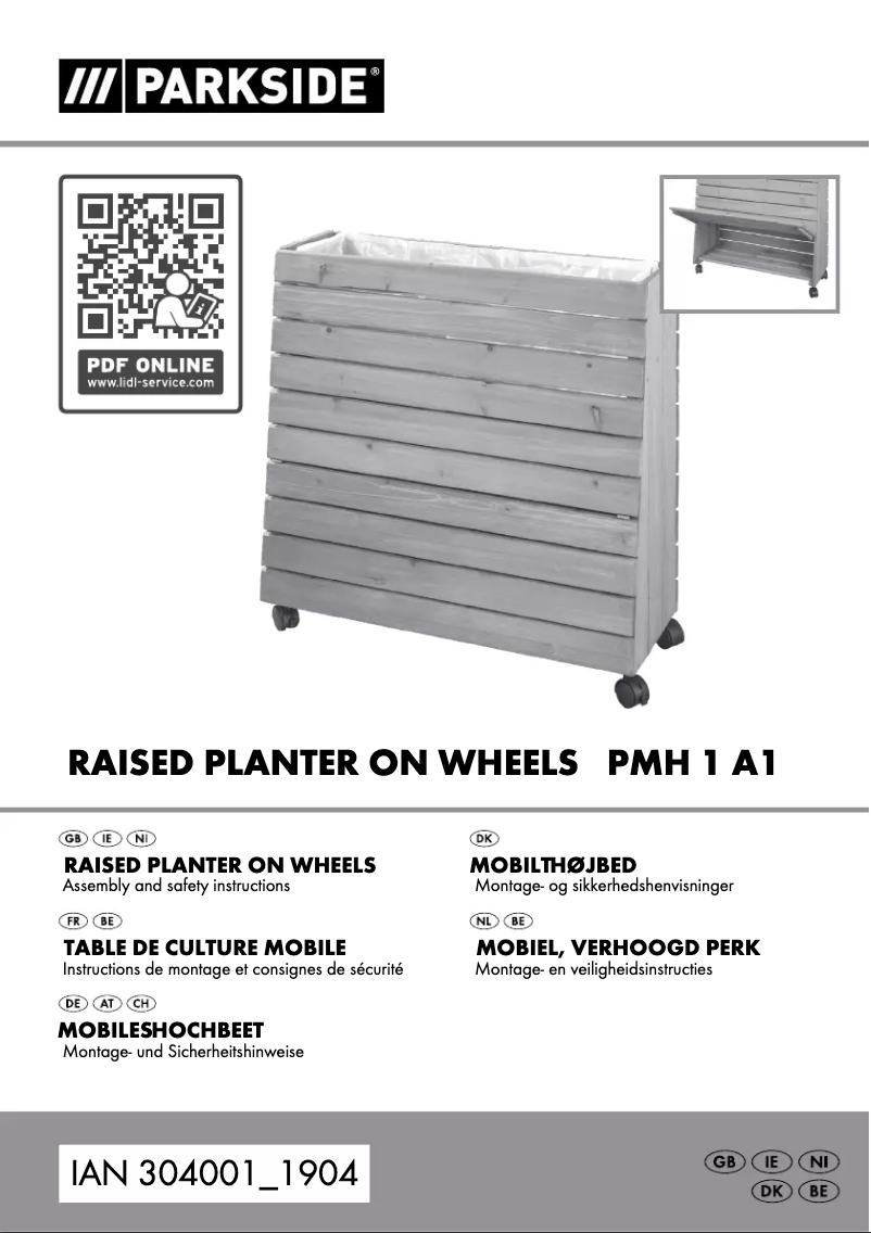 Page n°1 - Manuel utilisateur Parkside PMH 1 A1
