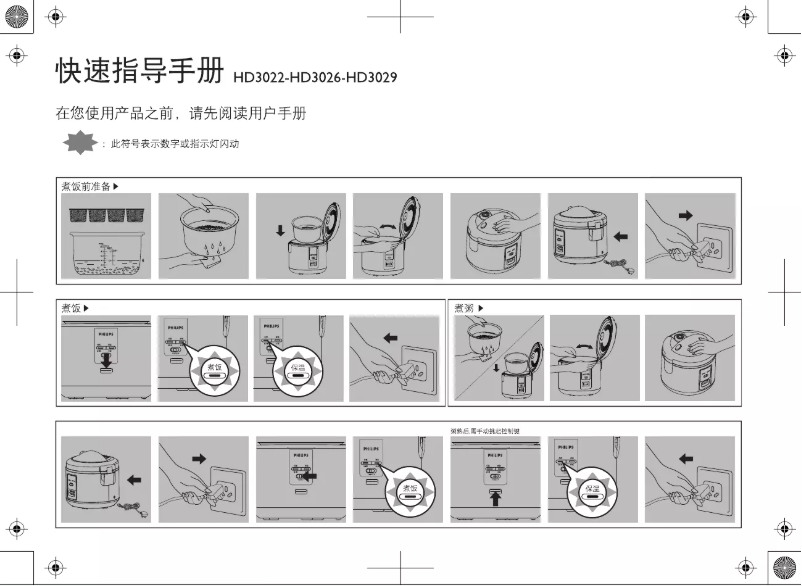 Image de la première page du manuel de l'appareil Daily Collection HD3029