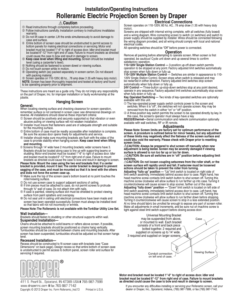 Image de la première page du manuel de l'appareil Rolleramic 240"