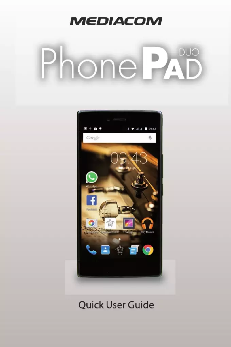Page n°1 - Manuel utilisateur Mediacom PhonePad Duo X530U