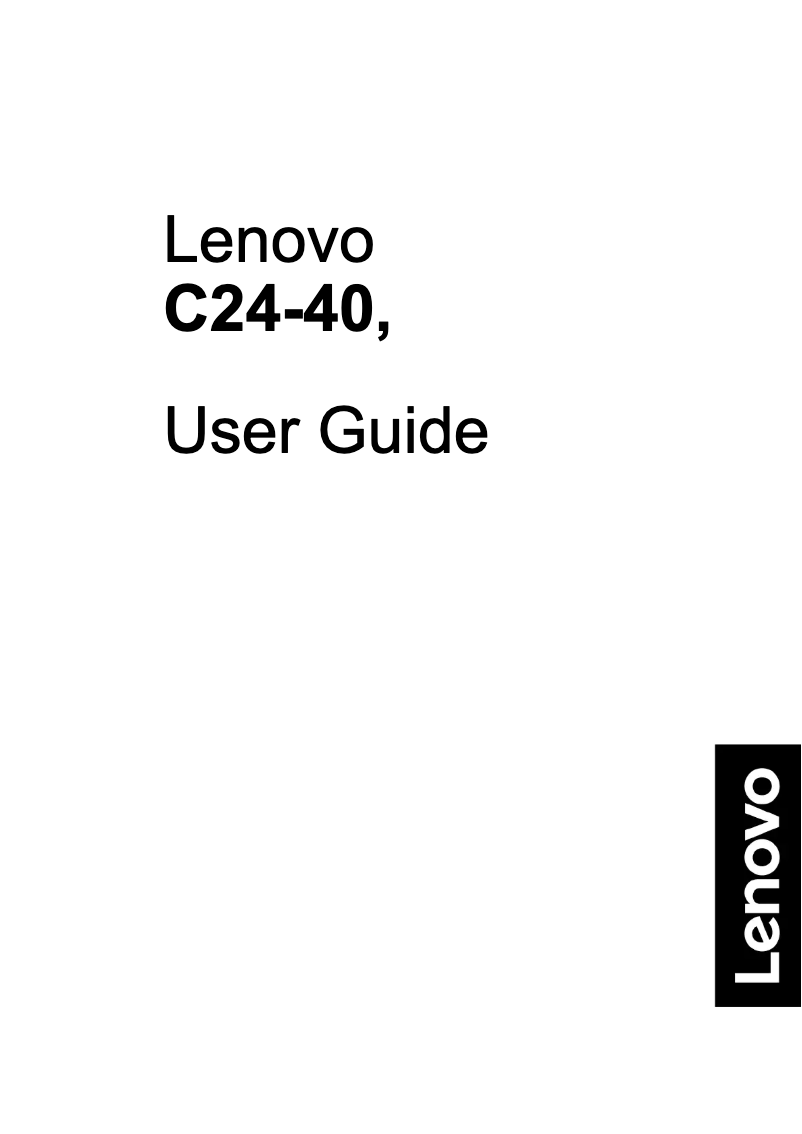 Page n°1 - Manuel utilisateur Lenovo C24-40