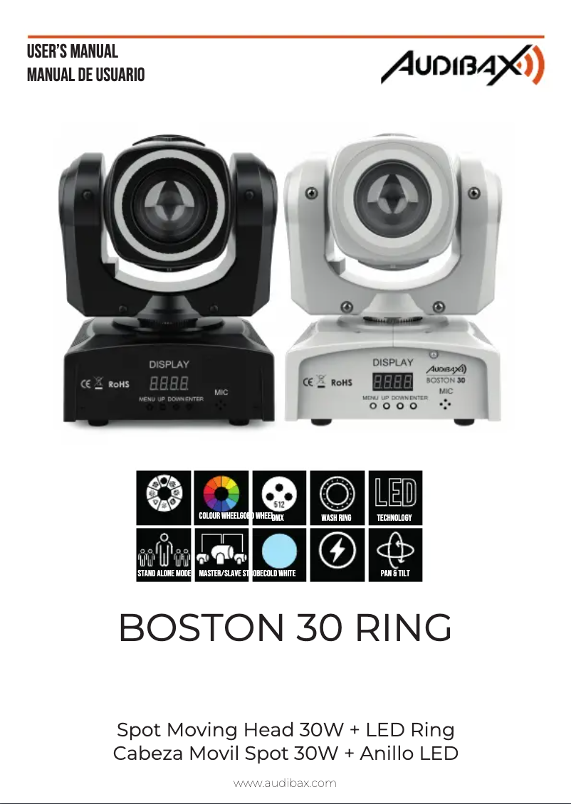 Page 1 de la notice Manuel utilisateur Audibax Boston 30 Ring