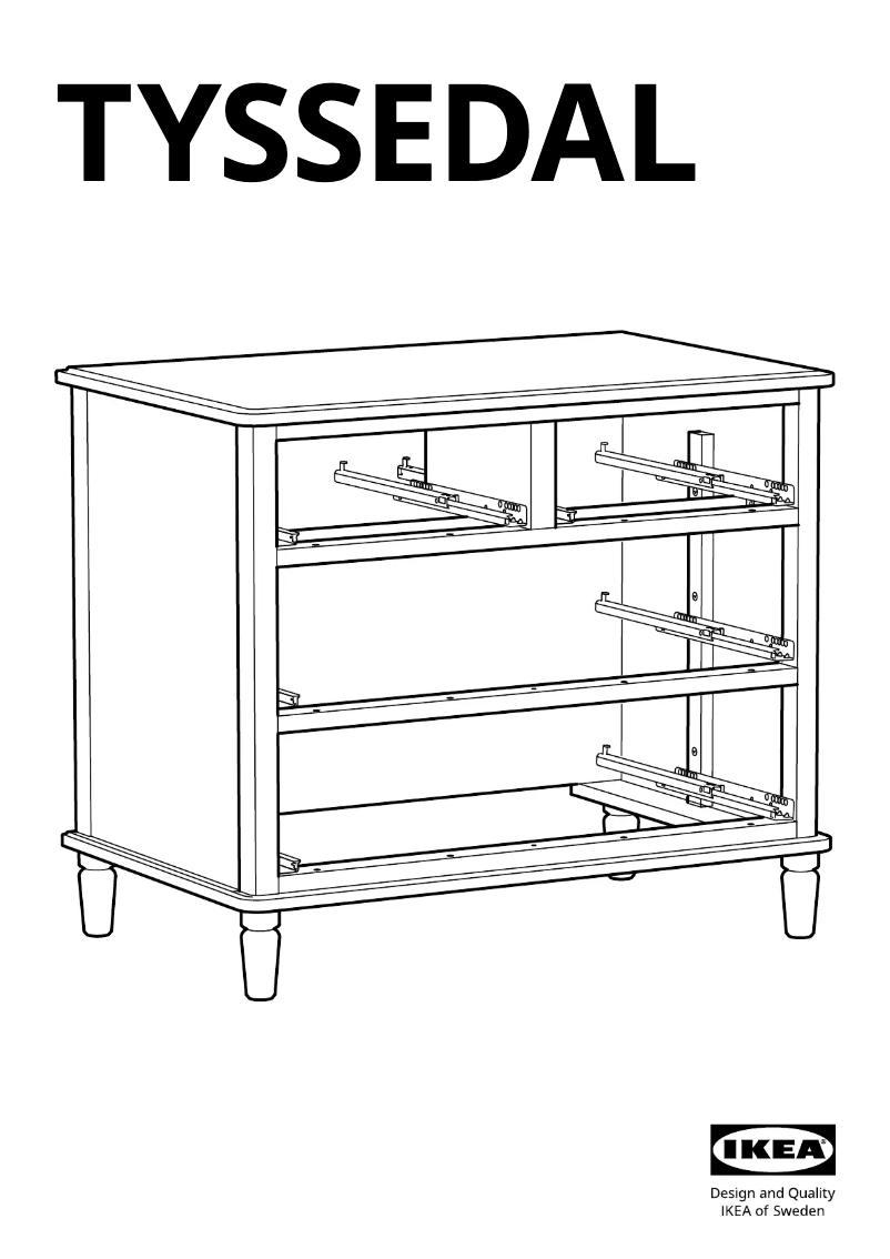 Página 1 del manual Manual de usuario Ikea TYSSEDAL 903.574.77