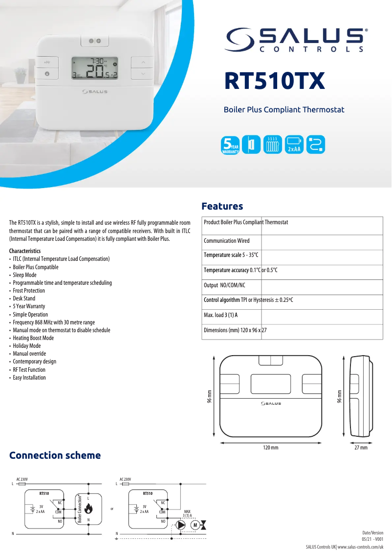 Image de la première page du manuel de l'appareil RT510TX+