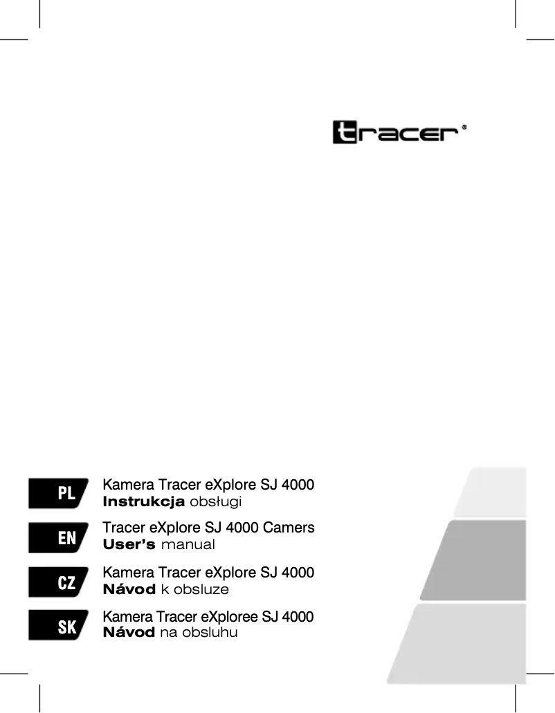 Page n°1 - Manuel utilisateur Tracer SJ 4000 eXplore